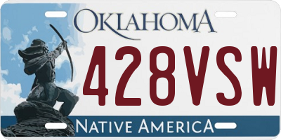 OK license plate 428VSW