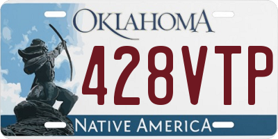 OK license plate 428VTP