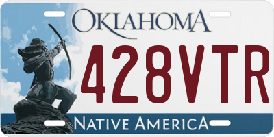 OK license plate 428VTR