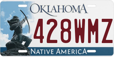 OK license plate 428WMZ