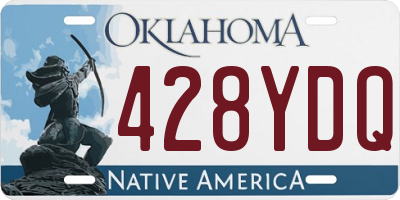 OK license plate 428YDQ