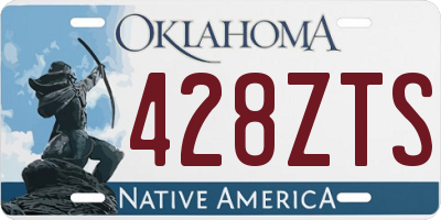 OK license plate 428ZTS