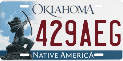 OK license plate 429AEG