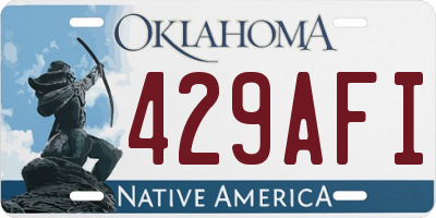 OK license plate 429AFI