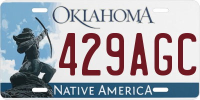 OK license plate 429AGC