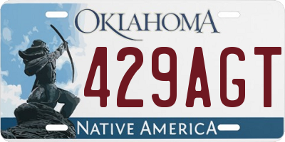 OK license plate 429AGT