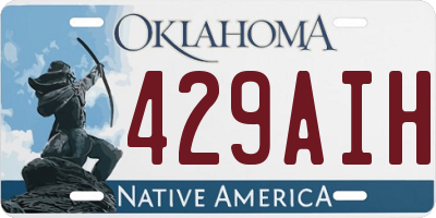 OK license plate 429AIH