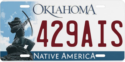 OK license plate 429AIS