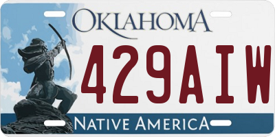 OK license plate 429AIW