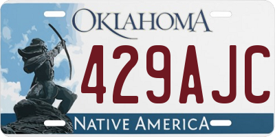 OK license plate 429AJC