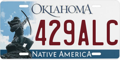 OK license plate 429ALC
