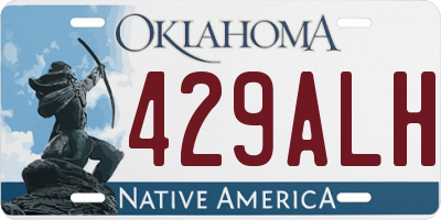 OK license plate 429ALH