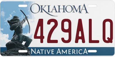 OK license plate 429ALQ