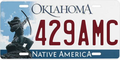 OK license plate 429AMC