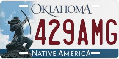 OK license plate 429AMG