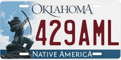 OK license plate 429AML