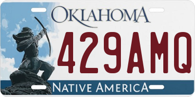 OK license plate 429AMQ