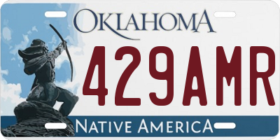 OK license plate 429AMR