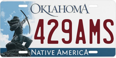 OK license plate 429AMS