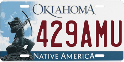 OK license plate 429AMU