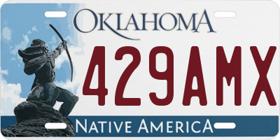 OK license plate 429AMX
