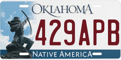 OK license plate 429APB