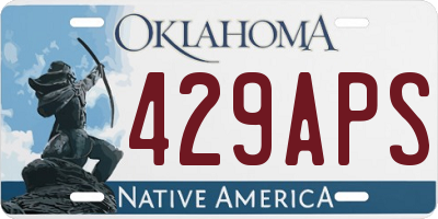 OK license plate 429APS
