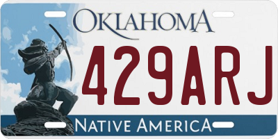 OK license plate 429ARJ