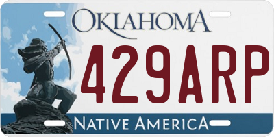 OK license plate 429ARP