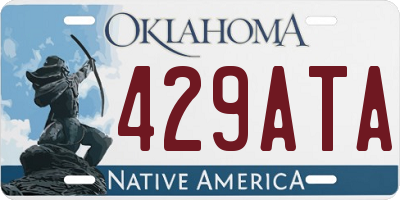 OK license plate 429ATA
