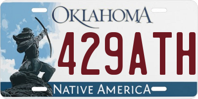 OK license plate 429ATH