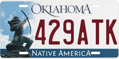 OK license plate 429ATK