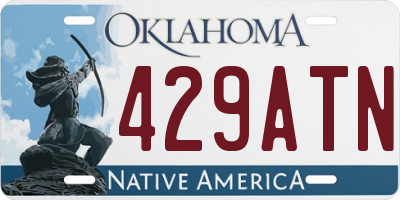 OK license plate 429ATN