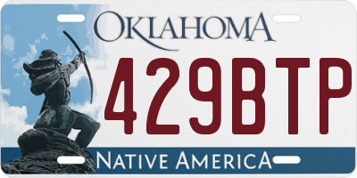 OK license plate 429BTP