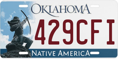 OK license plate 429CFI