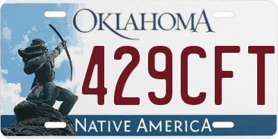 OK license plate 429CFT