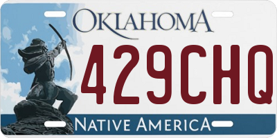 OK license plate 429CHQ