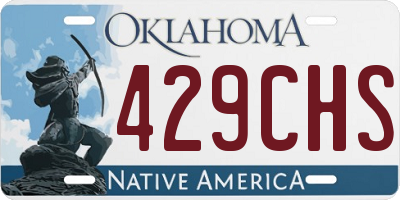 OK license plate 429CHS