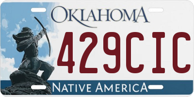 OK license plate 429CIC