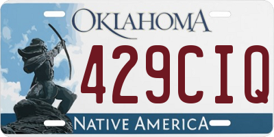 OK license plate 429CIQ