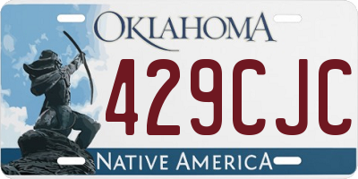 OK license plate 429CJC