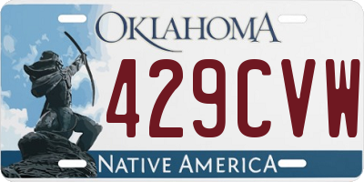 OK license plate 429CVW