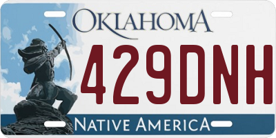OK license plate 429DNH