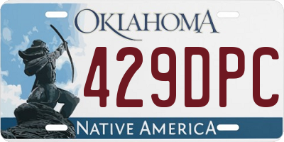 OK license plate 429DPC