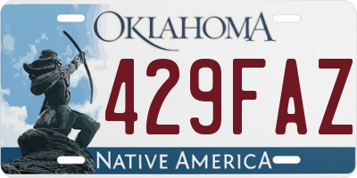 OK license plate 429FAZ