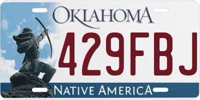 OK license plate 429FBJ