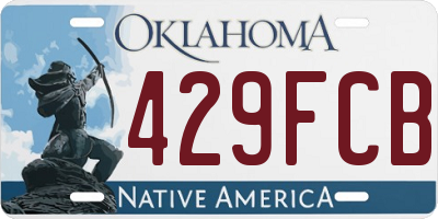 OK license plate 429FCB
