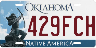 OK license plate 429FCH