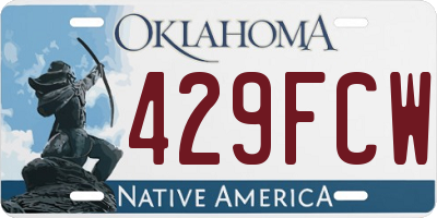 OK license plate 429FCW