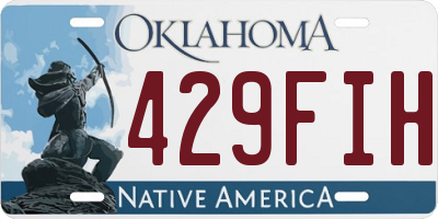 OK license plate 429FIH